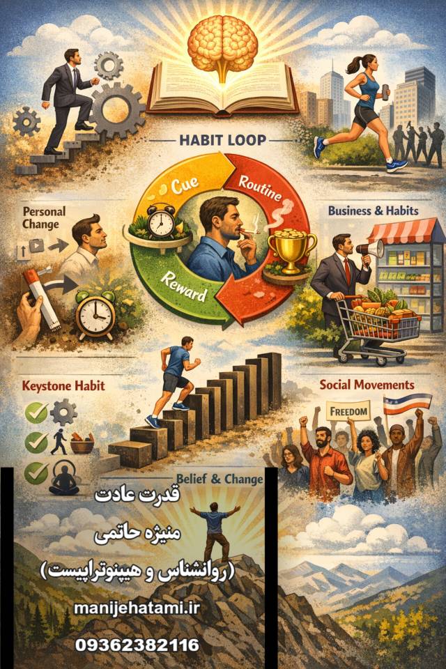 استرس ، سیگار کشیدن، آرامش ، موفقیت ، باور، عادتها ، قدرت عادت